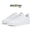 N/A Puma Carina 2.0 Tape Bianco Oro Scarpe Shoes Donna Sportive Sneakers 385850 01