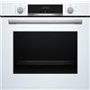 Bosch HBA534BW3, Forno da incasso, EcoClean: pulizia della parete posteriore senza alcun detergente, Display LED Rosso,Bianco, 60 x 60 cm