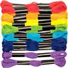 Baker Ross AX931 Filo in Colori dell'Arcobaleno - Confezione da 21, Filo da Ricamo, Pacco Risparmio per Arte e Artigianato
