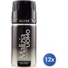 Malizia 12x Bundle Malizia Deodorante Spray Uomo 150 Ml. Silver