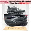 Saucony Triumph 22 Running Triple Black S20964-201 taglia uomo