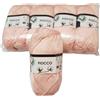 TRE SFERE filati tre sfere Tresfere Cotone per Maglieria Fiocco Pacco 250g (Rosa Ch