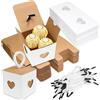 GKZB Kraft Scatole Regalo Scatola di Carta Kraft Scatole Portaconfetti Scatole R