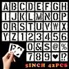 DNGH Stencil Lettere Alfabeto Grandi Plastica Letter e Numeri de Stencils R
