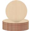 Ksvaye 12 Pezzi Rotondi Dischi Legno 20 cm / 7,87 Pollici Tavole per Fai da T