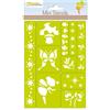 Avenue Mandarine 42832O - Foglio da 10 stencils Mini Stencils 15,4x25,7 cm Fa