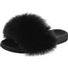 Pantofole Donna Peluche Ciabatte Con Pelo Pelose Estive Sandali Pelliccia Ecolog