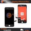 IPHONE 8 PLUS LCD SCHERMO DISPLAY RETINA TOUCH SCREEN VETRO FRAME NERO BLACK