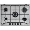 De'Longhi DeLonghi YAF57ASV Piano Cottura a Gas 5 Zone 1 Bruciatore Tripla Corona 68 cm Ac