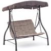 SM DONDOLO ALTALENA 2 POSTI HAITI 160X112X163 FERRO CUSCINI BEIGE ARREDO 06 2026