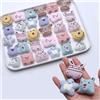 YIEUR 30 toppe ricamate con animali da cucire accessori per bambini cap