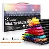 ARTOYS Pennarelli Doppia Punta set,24 Colori,Pennarelli Colorati Lavabili per
