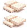 juingio 200 PCS Bastoncini Legno Abbassalingua Legno Naturale Stecchi Gelato Legno d