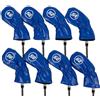 8ps Golf Iron Club Coperture per golf da ricamo con protezione di laurea