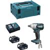 Makita Avvitatore ad Impulsi MAKITA DTW251RMJ (2 x 4,0 Ah + DC18RC + MAKPAC 2)