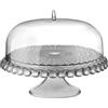 GUZZINI ALZATA CON CAMPANA TIFFANY GRIGIO PORTATORTA DM. 36X28H MADE IN ITALY