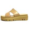 CINZIA SOFT SCARPE DONNA CIABATTE COMFORT CON ZEPPA MEDIA IAF393226 BEIGE PELLE