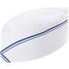 Brenta Cappello Cuoco Bustina Carta con Riga Blu Chef 100 pz - Copricapo Alimentari
