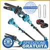 SeeSii Mini Motosega a Batterie SeeSii 2 in 1 Mini Sega con Asta Telescopica 6 pollici