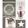 STELLA 3 PEZZI RICAMBIO GUARNIZIONE 6 TAZZE X CAFFETTIERA STELLA DM.7,5 CM GUARNIZIONI
