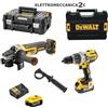 DEWALT DCK219P2T kit 18v avvitatore percussione dcd996p2 smerigliatrice dcg405nt