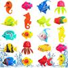 Weewooday 20 pesci artificiali galleggianti in plastica, realistici, decorazioni per acquario, meduse e cavallucci marini