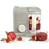BEABA BÉABA - Babycook Solo, Cuocipappa Omogeneizzatore, Cottura a Vapore, Robot per Pappe 4 in 1 : Mixer + Cottura, Neonato e Bambino, Made in France, Grigio