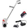 IKRA motozappa senza cavo IAMH 20, larghezza di lavoro 19 cm, profondità di lavoro fino a 15,5 cm, autonomia max. 30 minuti, incl. batteria e caricabatterie