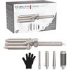 Remington Ferro Arricciacapelli 5in1, Ondulatore, Ceramica, 130-210°C | Stili Diversi con 5 Accessori, Rivestimento in Tormalina, Riscaldamento in 40 Secondi, Spegnimento Automatico