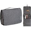 Bigso Box of Sweden Borsa porta trucchi - Accessorio per viaggio da mettere in valigia - Borsa per cosmetici in poliestere colore grigio, 9 cm x 26 cm x 21 cm