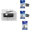 Brother MFC6940DW Stampante multifunzione inkjet a colori A3 Kit cartucce originali colori LC422BK/C/M/Y fino a 550 pag cad