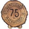 DARO Design - Disco di legno - 75 anni - Dimensione 20 cm - Regalo per a