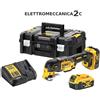 DEWALT DCS356P2-QW multifunzione 18v 2x5ah brushless valigetta tstak 37 acces...