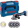 Bosch Professional 18V System Smerigl. Angolare a Batt. Gwx 18V-7 (Ã˜ Mola di 12