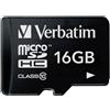 Verbatim Premium Scheda microSDHC 16 GB Class 10