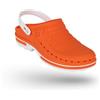 Wock Clog Zoccoli Sanitari Professionali con Cinturino Arancio