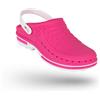 Wock Clog Zoccoli Sanitari Professionali con Cinturino Fucsia