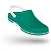 Wock Clog Zoccoli Sanitari Verde Professionali con Cinturino