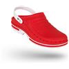 Wock Clog Zoccoli Sanitari Professionali con Cinturino Rosso