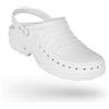 Wock Clog Zoccoli Sanitari Professionali con Cinturino Bianco