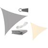 gardlov Tenda a vela TRIANGOLO ombreggiante telo sole ombra giardino PARASOLE 4X4X4 MT