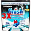 Finish 3 X Finish Tabs Pastiglie Lavastoviglie 20 Pz. Quantum Ultimate Napisan