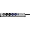 Ehmann 0266x00059301 Multipresa master / slave Argento, Nero Schuko 1 pz.