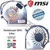 Lenovo Nuova ventola di raffreddamento originale MSI GE62VR GE72VR GP62MVR CPU 3PIN GPU