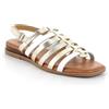 Igi&Co D.Elina, Sandali Bassi Donna, Platino-Bianco, 36 EU