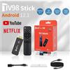 BT Stick TV 4K Android 12.1 WiFi 2.4G/5G Box TV portatile BT Fire 2GB 16GB