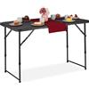Does not apply Tavolo Da Campeggio Pieghevole, HLP: 53,5 X 120 X 60 Cm, Tavolino in Plastica, P