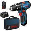 CAPALDO BOSCH-B TRAPANO 2 BATTERIE GSB 12V-15 -2Ah LI IN VALIGIA