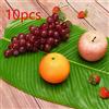Confezione da 10 tovagliette decorative con foglie di banana simulate,