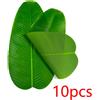 Confezione da 10 tovagliette decorative con foglie di banana simulate,